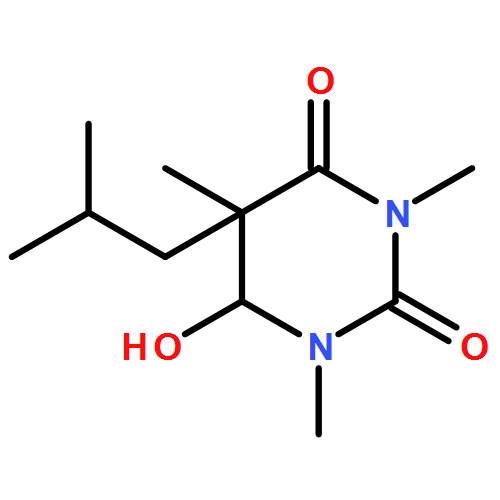 2,4(1H,3H)-Pyrimidinedione, dihydro-6-hydroxy-1,3,5-trimethyl-5-(2-methylpropyl)-, (5R,6S)-rel- 