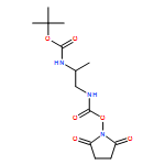 Carbamic acid, N-[(2S)-2-[[(1,1-dimethylethoxy)carbonyl]amino]propyl]-, 2,5-dioxo-1-pyrrolidinyl ester 