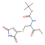 L-Cysteine, S-(2,5-dihydro-2,5-dioxo-1H-pyrrol-3-yl)-N-[(1,1-dimethylethoxy)carbonyl]-, methyl ester 