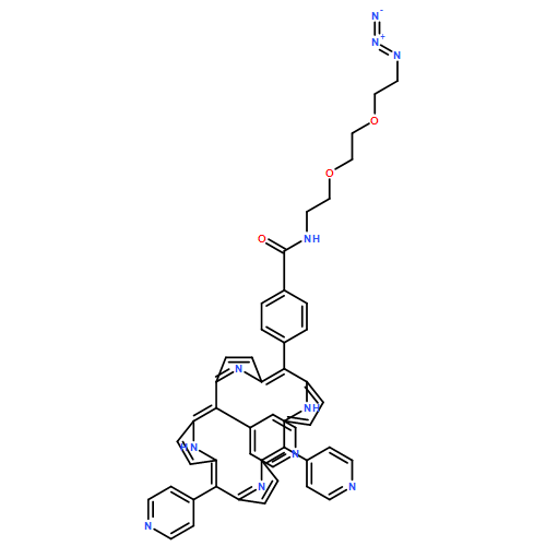 Benzamide, N-[2-[2-(2-azidoethoxy)ethoxy]ethyl]-4-(10,15,20-tri-4-pyridinyl-21H,23H-porphin-5-yl)- 