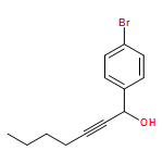 Benzenemethanol, 4-bromo-α-1-hexyn-1-yl- 