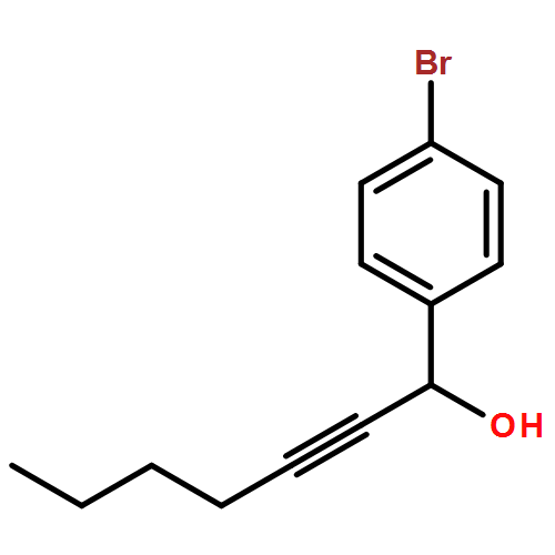 Benzenemethanol, 4-bromo-α-1-hexyn-1-yl- 