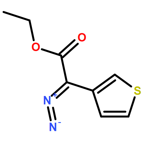 3-Thiopheneacetic acid, α-diazo-, ethyl ester 