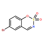1,2,3-Benzoxathiazine, 6-bromo-, 2,2-dioxide 
