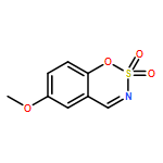 1,2,3-Benzoxathiazine, 6-methoxy-, 2,2-dioxide 
