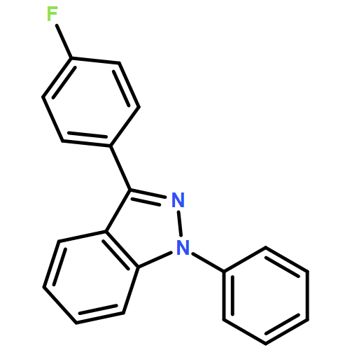 1H-Indazole, 3-(4-fluorophenyl)-1-phenyl- 