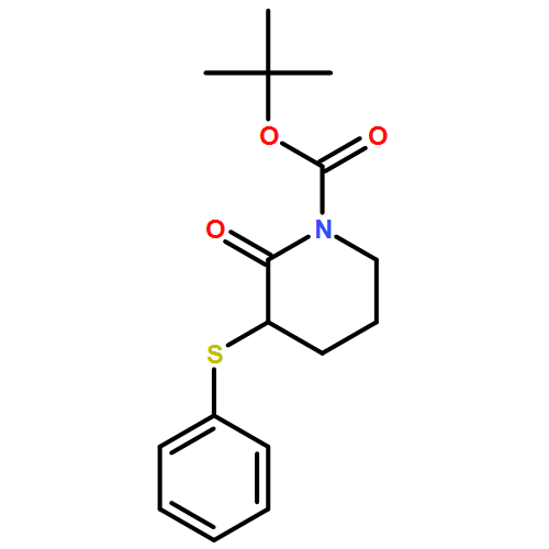 1-Piperidinecarboxylic acid, 2-oxo-3-(phenylthio)-, 1,1-dimethylethyl ester 