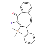 5(8H)-Benzocyclooctenone, 6-iodo-8-phenyl-7-(trimethylsilyl)- 