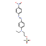 Ethanol, 2-[ethyl[4-[2-(4-nitrophenyl)diazenyl]phenyl]amino]-, 1-methanesulfonate 