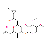 D-gulo-Nononic acid, 3,7-anhydro-2,4,6,8-tetradeoxy-4-methyl-9-C-[(1R,2R)-2-methylcyclopropyl]-5-O-(2,3,4-tri-O-methyl-β-D-xylopyranosyl)-, (9S)- 