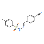 Benzenesulfonic acid, 4-methyl-, 2-[(4-cyanophenyl)methylene]hydrazide 