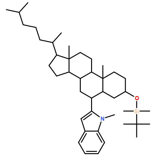 1H-Indole, 2-[(3β,5α,6α)-3-[[(1,1-dimethylethyl)dimethylsilyl]oxy]cholestan-6-yl]-1-methyl- 