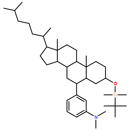 Benzenamine, 3-[(3β,5α,6α)-3-[[(1,1-dimethylethyl)dimethylsilyl]oxy]cholestan-6-yl]-N,N-dimethyl- 
