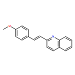 Quinoline, 2-[(1E)-2-(4-methoxyphenyl)ethenyl]- 