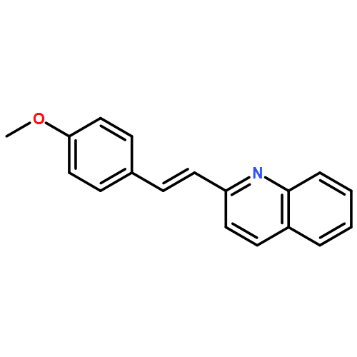 Quinoline, 2-[(1E)-2-(4-methoxyphenyl)ethenyl]- 