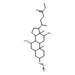 Cholan-24-oic acid, 3-azido-7,12-dihydroxy-, methyl ester, (3α,5β,7α,12α)- 