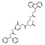 Glycine, N-[2-[4-[[(diphenylmethoxy)carbonyl]amino]-2-oxo-1(2H)-pyrimidinyl]acetyl]-N-[2-[[(9H-fluoren-9-ylmethoxy)carbonyl]amino]ethyl]- 
