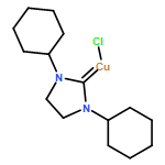 Copper, chloro(1,3-dicyclohexyl-2-imidazolidinylidene)- 