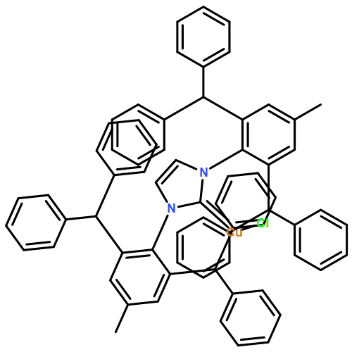 Copper, [1,3-bis[2,6-bis(diphenylmethyl)-4-methylphenyl]-1,3-dihydro-2H-imidazol-2-ylidene]chloro- 