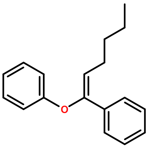 Benzene, [(1Z)-1-phenoxy-1-hexen-1-yl]- 