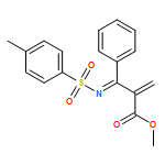 Benzenepropanoic acid, α-methylene-β-[[(4-methylphenyl)sulfonyl]imino]-, methyl ester 