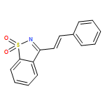 1,2-Benzisothiazole, 3-[(1E)-2-phenylethenyl]-, 1,1-dioxide 