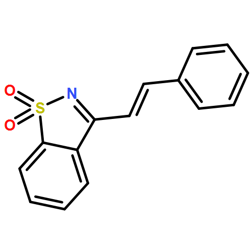 1,2-Benzisothiazole, 3-[(1E)-2-phenylethenyl]-, 1,1-dioxide 
