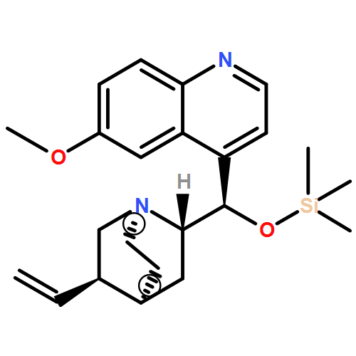 Cinchonan, 6-methoxy-9-[(trimethylsilyl)oxy]-, (8α,9R)- 