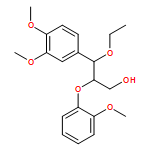 Benzenepropanol, γ-ethoxy-3,4-dimethoxy-β-(2-methoxyphenoxy)-, (R*,S*)- (9CI) 
