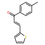 2-Propen-1-one, 1-(4-methylphenyl)-3-(2-thienyl)-, (2E)- 