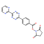 Benzoic acid, 4-[6-(2-pyrimidinyl)-1,2,4,5-tetrazin-3-yl]-, 2,5-dioxo-1-pyrrolidinyl ester 