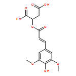 Butanedioic acid, 2-[[(2E)-3-(4-hydroxy-3,5-dimethoxyphenyl)-1-oxo-2-propen-1-yl]oxy]- 