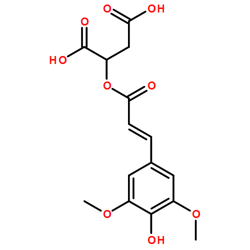 Butanedioic acid, 2-[[(2E)-3-(4-hydroxy-3,5-dimethoxyphenyl)-1-oxo-2-propen-1-yl]oxy]- 