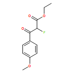 Benzenepropanoic acid, α-fluoro-4-methoxy-β-oxo-, ethyl ester 