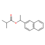 Propanoic acid, 2-methyl-, (1S)-1-(2-naphthalenyl)ethyl ester 