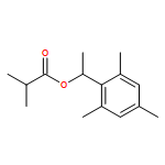Propanoic acid, 2-methyl-, (1S)-1-(2,4,6-trimethylphenyl)ethyl ester 