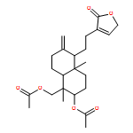 2(5H)-Furanone, 3-[2-[(1R,4aS,5R,6R,8aS)-6-(acetyloxy)-5-[(acetyloxy)methyl]decahydro-5,8a-dimethyl-2-methylene-1-naphthalenyl]ethyl]- 