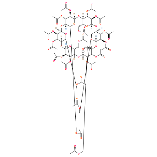 α-Cyclodextrin, 2A,2B,2C,2D,2E,2F,3A,3B,3C,3D,3E,3F,6A,6B,6C,6D,6E,6F-octadecaacetate