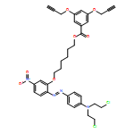 Benzoic acid, 3,5-bis(2-propyn-1-yloxy)-, 6-[2-[2-[4-[bis(2-chloroethyl)amino]phenyl]diazenyl]-5-nitrophenoxy]hexyl ester