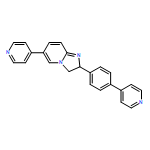 Imidazo[1,2-a]pyridine, 2,3-dihydro-6-(4-pyridinyl)-2-[4-(4-pyridinyl)phenyl]-, (2R)-