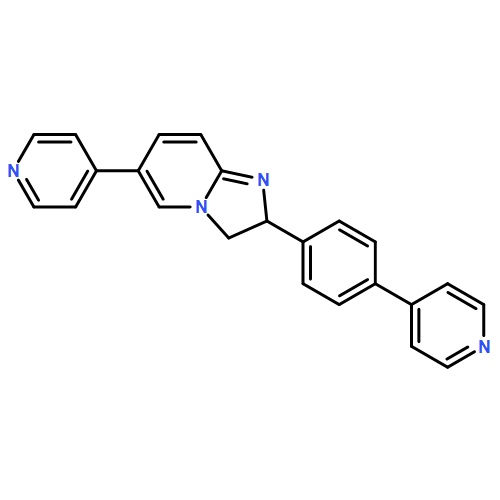 Imidazo[1,2-a]pyridine, 2,3-dihydro-6-(4-pyridinyl)-2-[4-(4-pyridinyl)phenyl]-, (2R)-