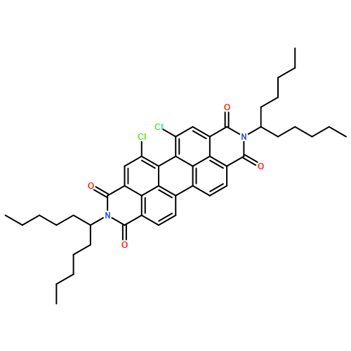 Anthra[2,1,9-def:6,5,10-d'e'f']diisoquinoline-1,3,8,10(2H,9H)-tetrone, 5,6-dichloro-2,9-bis(1-pentylhexyl)-