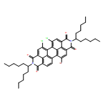 Anthra[2,1,9-def:6,5,10-d'e'f']diisoquinoline-1,3,8,10(2H,9H)-tetrone, 12-bromo-5,6-dichloro-2,9-bis(1-pentylhexyl)-