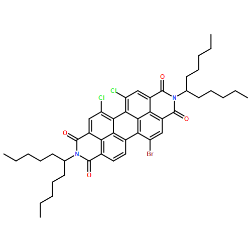 Anthra[2,1,9-def:6,5,10-d'e'f']diisoquinoline-1,3,8,10(2H,9H)-tetrone, 12-bromo-5,6-dichloro-2,9-bis(1-pentylhexyl)-