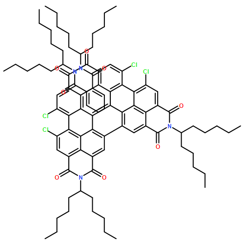 [5,5'-Bianthra[2,1,9-def:6,5,10-d'e'f']diisoquinoline]-1,1',3,3',8,8',10,10'(2H,2'H,9H,9'H)-octone, 12,12',13,13'-tetrachloro-2,2',9,9'-tetrakis(1-pentylhexyl)-