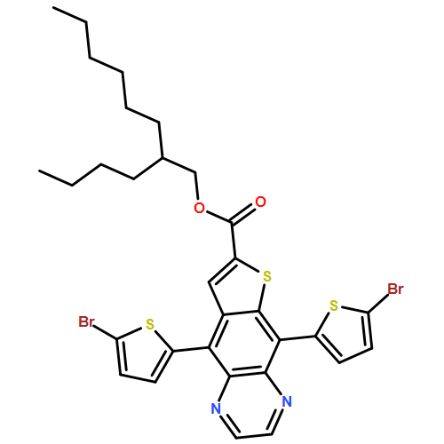 Thieno[2,3-g]quinoxaline-7-carboxylic acid, 5,9-bis(5-bromo-2-thienyl)-, 2-butyloctyl ester