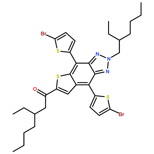 1-Heptanone, 1-[4,8-bis(5-bromo-2-thienyl)-2-(2-ethylhexyl)-2H-thieno[2,3-f]benzotriazol-6-yl]-3-ethyl-