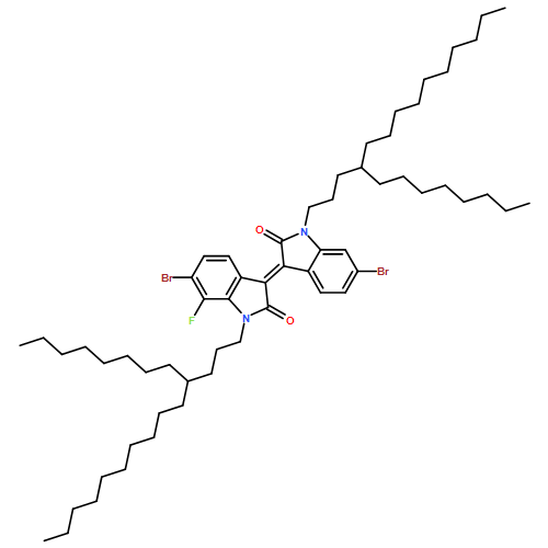 2H-Indol-2-one, 6-bromo-3-[6-bromo-1,2-dihydro-1-(4-octyltetradecyl)-2-oxo-3H-indol-3-ylidene]-7-fluoro-1,3-dihydro-1-(4-octyltetradecyl)-