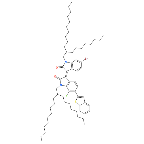 2H-Indol-2-one, 6-benzo[b]thien-2-yl-3-[6-bromo-1,2-dihydro-1-(2-octyldodecyl)-2-oxo-3H-indol-3-ylidene]-7-fluoro-1,3-dihydro-1-(2-octyldodecyl)-