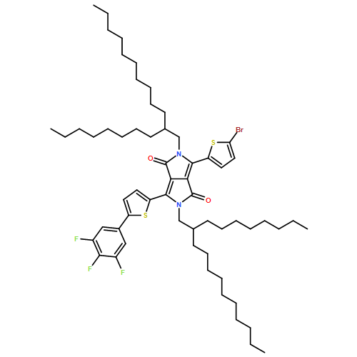 Pyrrolo[3,4-c]pyrrole-1,4-dione, 3-(5-bromo-2-thienyl)-2,5-dihydro-2,5-bis(2-octyldodecyl)-6-[5-(3,4,5-trifluorophenyl)-2-thienyl]-